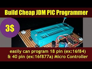 Build Cheap JDM PIC Programmer(PIC) UNDER 3$ + Circuit Download
