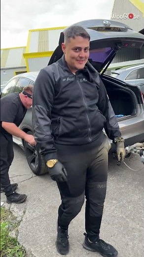 Parking Blunder: Red Car's Epic Trailer Ramp Fail || WooGlobe