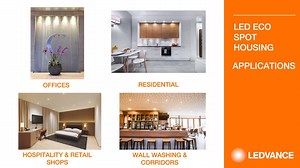 ANNOUNCEMENT!! The LED ECO HOUSING series are now ready to order. It is a cost-effective spotlight solution that is designed for MR16/PAR16 LED reflector lamps. The range includes 14 types with different designs. Check out the features in the below video  Contact your local dealer NOW and place your order. #SwitchToLEDVANCE | LEDVANCE Middle East | Facebook