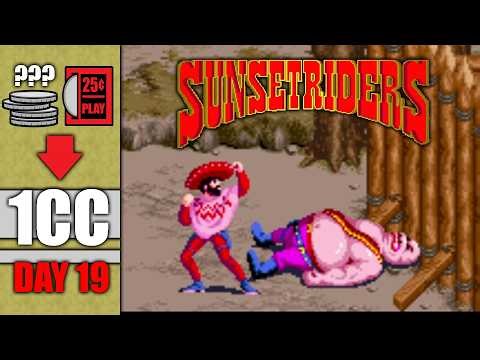 Can I Beat SUNSET RIDERS on 1 Quarter?! A 1CC Journey (Day 19)
