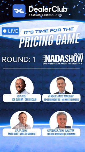 DealerClub | We are making history with the first-ever LIVE Pricing Game at NADA. Hosted by Joe Guerra, Round 2 featured: • Matt Bute (VP of Sales,... | Instagram
