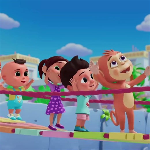 Will the bridge collapse? 😱 Run fast! #NurseryRhymes #Animation #Adventure #shorts