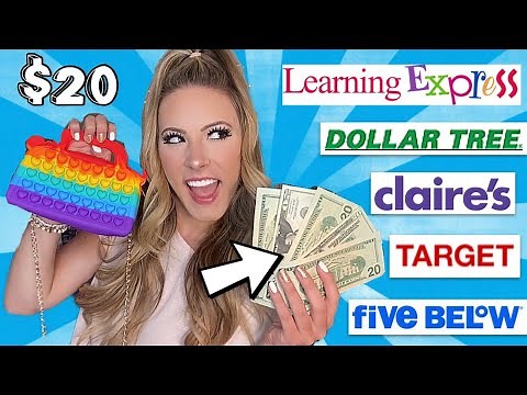 I SPENT $20 AT FIVE DIFFERENT FIDGET STORES *EXTREME CHALLENGE* 😱🤑