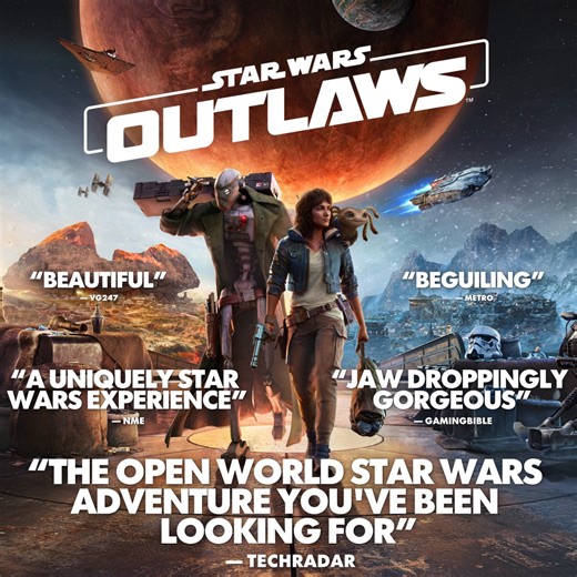 4K views · 39 reactions | The reviews are in and the galaxy is buzzing with excitement! Start exploring the Outer Rim and living the life of a scoundrel today! | Ubisoft UK | Facebook