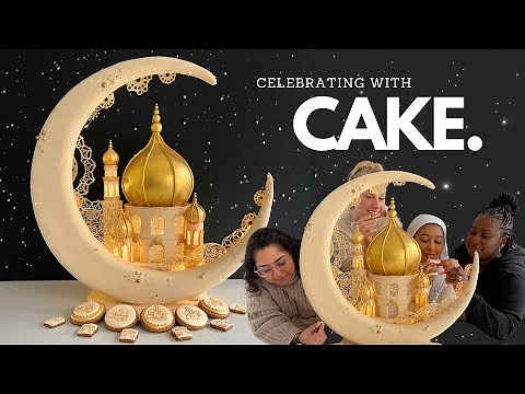 Eid Celebration Cake; Making a Cake Mosque ✨