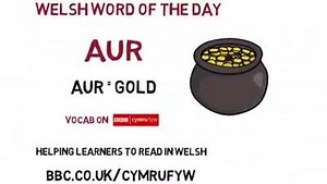 💛 Welsh word of the day: Aur = Gold 💛 💬 Learn to read more in Welsh with BBC Cymru Fyw's #VocabCymraeg » http://bbc.in/2jjGygO 👂 Turn sound ON to hear pronunciation | BBC Cymru Wales