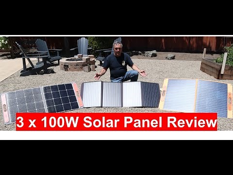 100W Portable Solar Panels from Jackery, EBL and Bioenno Power