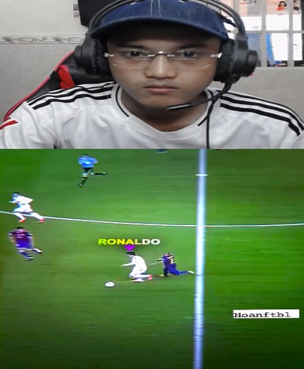 Ronaldo vs Barcelona but Fan...? ☠️😱 #reaction #cr7 #realmadrid #cristianoronaldo #ronaldo #barcelona #football #highlights | TOP LOY—Komsin