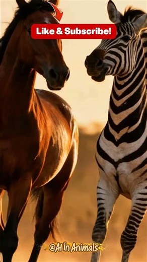 Kuda vs. Zebra #cinematic #animals #battle #wildlife #realistic
