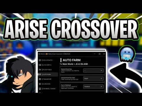 *NEW* Arise Crossover Script (PASTEBIN 2025) (AUTOFARM, AUTO ARISE, AUTO DESTROY)