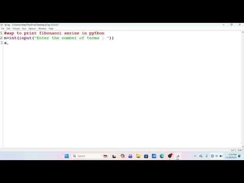 Python for Beginners: Print the Fibonacci Series Step-by-Step