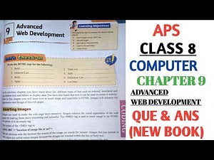 APS class 8 Computer| Live Wire | Chapter 9 ADVANCED WEB DEVELOPMENT ‪@nksclasses‬