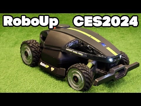 RoboUP Rhino 1 Robotic Mower Climbs Hills at CES2024!