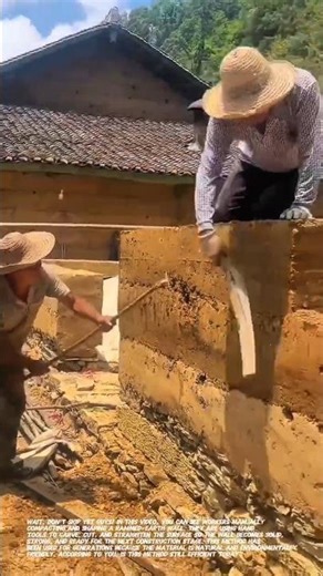 Traditional Rammed-Earth Wall Construction Technique.