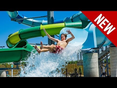 Blue SandPiper Splash | NEW 2018 Drop Slide at Zoombezi Bay!