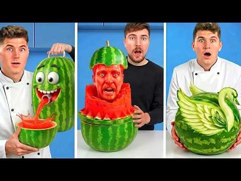 3hour Nick DiGiovanni Compilation | I Tried 50 Ways To Use A Watermelon | The Biggest Food Battle