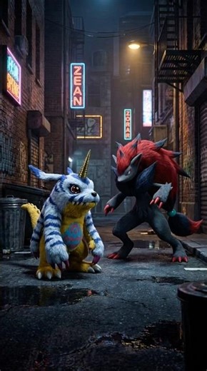 DIGIPOKÉ FUSION｜Zoroark fused with Gabumon feels dangerous#digimon #pokemon #zoroark #gabumon