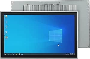 21.5-Inch Industrial Embedded Panel PC, Ratio 16:9 Multi-Touchscreen-Monitor,Industrial Touch Screen Panel Computer,WiFi & Built-in Speakers,IP65 Front,Win 10 I3 RAM 4G+128G SSD