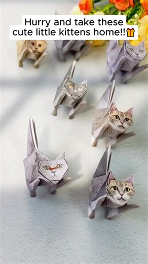#papercat #origamicat #diy #handmade #kitty #origami #giftforcatlover #ai#fyp
