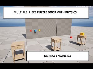 UNREAL ENGINE 5.1 " MULTIPLE PIECE PUZZLE DOORS WITH PHYSICS "