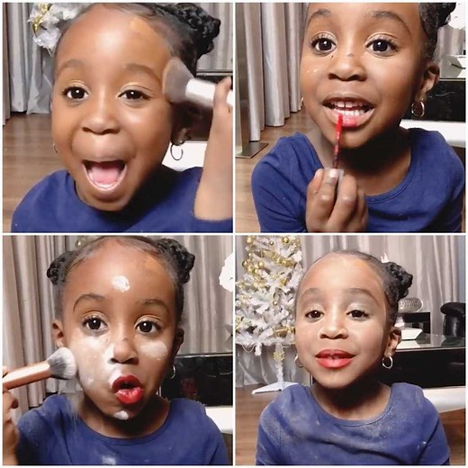 A hilarious makeup tutorial by the cutest little girl you've ever seen!❤️‍🔥 | MetDaan Beauty