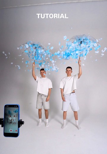 Umbrella Blue Petal tutorial — transition z zmianą outfitów