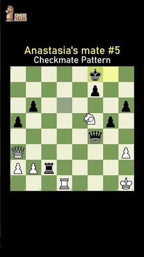 🔷 Anastasia’s Mate: A Beautiful Knight & Rook Checkmate Pattern ♟️💥 #chess #checkmate