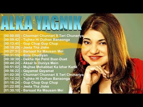Alka Yagnik Famous Hits ⭐ Well-Known Hindi Movie Songs Compilation