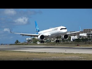 St Maarten arrivals and departures from the touchdown location. Planespotting in 4K SXM