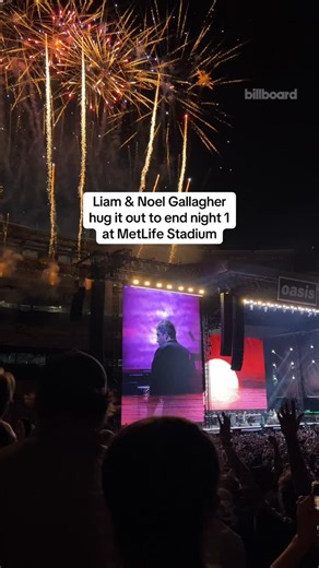 They’re soo back ❤️ @oasis wrapped up night 1 of #OasisLive25 at MetLife Stadium with a bang 🎇 | Billboard