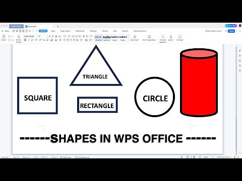 How To Insert Shapes In WPS Office