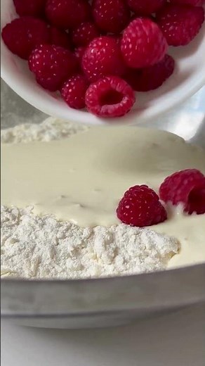 Raspberry Scones in 30 Minutes #shorts #easyrecipes