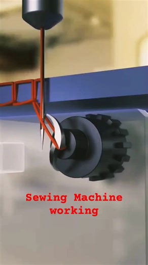 Sewing Machine Working Principle #machine #tools #mechanical #design #mechanics