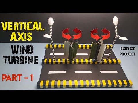 How to Make Vertical Axis Wind 🌬Turbine Model | Science Project (Part 1)