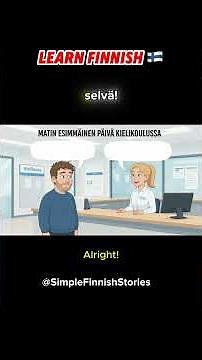 Simple Finnish Conversations for Beginners 🇫🇮 First day at the language course (A1-A2)
