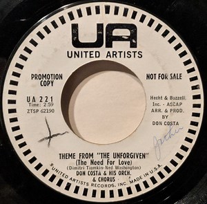 Don Costa & His Orch. & Chorus - Theme From "The Unforgiven"