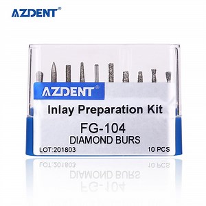 [Hot Item] Azdent 10PCS Inlay Preparation Needle Fg-104 Dental Diamond Burs