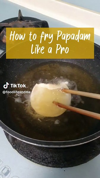 HOW TO FRY PAPADAM LIKE A PRO You can't deny that Papadam is an excell...