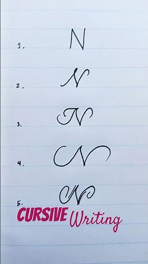 How to Write Cursive N Perfectly 💯 | Easy Handwriting Tutorial