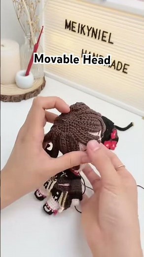 Amigurumi Movable Head #crochet #amigurumi #kawaii