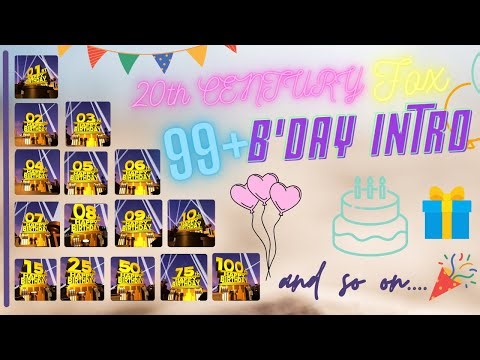 🔰 20th CENTURY FOX BIRTHDAY VIDEO INTRO || AGE GROUP : 1 TO 100 || with Download Links✅