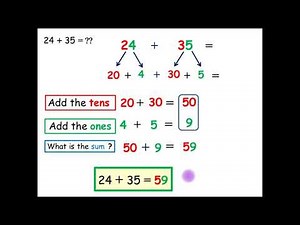 decompose the numbers to find the sum -Grade 2- grade 3