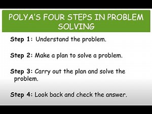 M102 Sec1_3 Problem Solving - Polya's 4 Steps