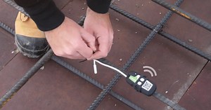Install the concrete sensor directly onto the rebar. Temperature and strength readings are immediately sent to your smartphone. https://info.giatecscientific.com/smartrock-concrete-sensors | Giatec Scientific Inc.