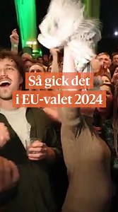 4K views · 13 reactions | Nattens stora snackis från EU-valet är att Miljöpartiet sprang om Sverigedemokraterna och knep tredje platsen som största parti i EU-parlamentet. Siffrorna är från två tiden på natten mot måndagen 10 juni. Mer om valet och nattens händelser hittar du på vår sajt. : Sophia Magasanik | Göteborgs-Posten | Facebook