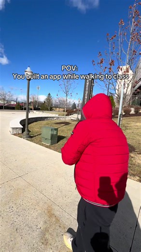 Bros casually walking and building an app without coding 😭 #vibecoding #workflow #automation #buildinpublic #codingproject