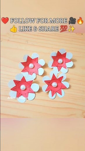 Creative Paper Flower Trick 🌸 | Amazing Paper Craft Flower Making | Easy DIY Paper Flower #diyflower