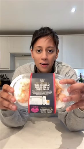 Naveen Jaspal on Instagram: "Marks and spencers valentines dinner starter! Prawns and salmon in a scallop shell! #valentinesday #dinner #salmon #eatwithme #foodreview"