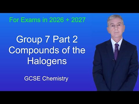GCSE Chemistry Revision "Group 7 Part 2 Compounds of the Halogens"