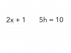 Equations Versus Expressions